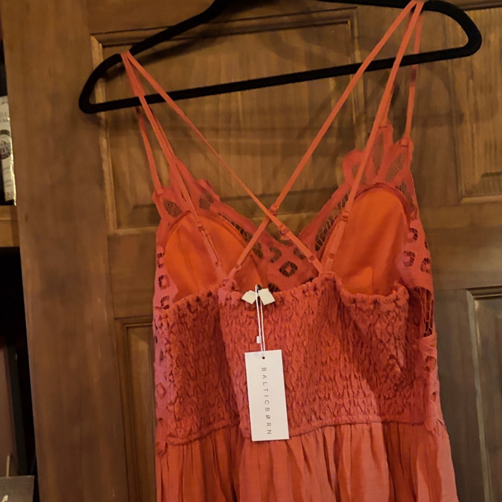 Baltic Born Coral Lace Maxi Dress - Picture 5 of 8